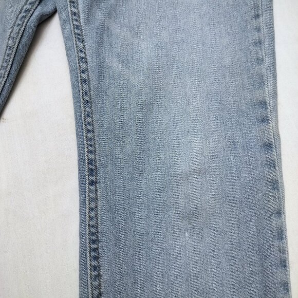 HOLLISTER Distressed Jeans Slim Straight Epic Flex Light Wash Denim Mens 30 x 32 - Picture 12 of 13